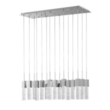 Load image into Gallery viewer, Cluster Multi Light Metal LED Dimmable Chandelier With Shades - Silver