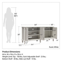 Load image into Gallery viewer, Selena - Credenza - Rustic White