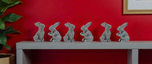 Load image into Gallery viewer, Poly Rabbit Figurine (Set of 2) - Gray