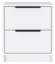 Load image into Gallery viewer, Stylish Two Drawer Nightstand - White