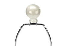 Load image into Gallery viewer, Ceramic Geometric Table Lamp With Beige Drum Shade - Cream