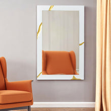Load image into Gallery viewer, 35" Framed Accent Mirror - Gold / White