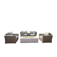 Load image into Gallery viewer, Outdoor Elegance Conversation Set With Fire Pit