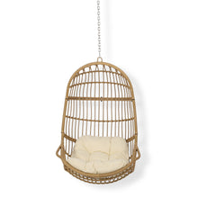 Load image into Gallery viewer, Rustic Hanging Basket Chair With Cushion