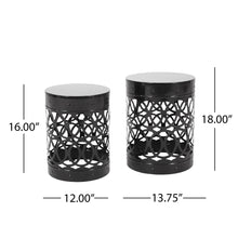 Load image into Gallery viewer, Delight - Powder Coated Iron End Table (Set of 2)