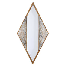 Load image into Gallery viewer, 38" Mixed Metal Diamond Accent Mirror - Brass / Silver