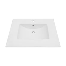 Load image into Gallery viewer, Premium Rectangular Vanity Top With Single Faucet Hole And Overflow
