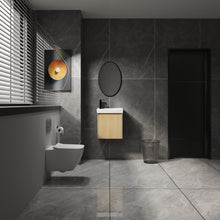 Load image into Gallery viewer, Modern Bathroom Vanity With Ceramic Basin, Wall Mounted Floating Sink Combo, Storage Cabinet