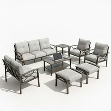 Load image into Gallery viewer, Patio Furniture Set With Coffee Table And Cushions For Backyard