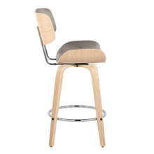 Load image into Gallery viewer, Lombardi - Mid Century Modern Fixed Height Counter Stool With Swivel With Round Footrest (Set of 2)