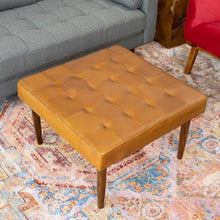 Load image into Gallery viewer, Mark - Tufted Square Genuine Upholstered Ottoman