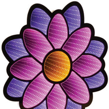 Load image into Gallery viewer, Flowers Tabletop Sign With LED - Purple / Pink / Yellow