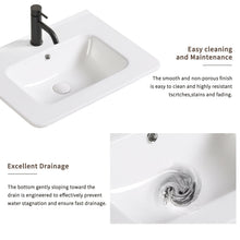 Load image into Gallery viewer, Vessel Sink Top With Overflow Drain - Milk White