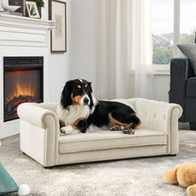 Load image into Gallery viewer, Modern Elegant Rectangle Pet Bed, Durable Elevated Dog Sofa