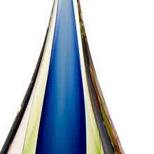 Load image into Gallery viewer, Murano Modern Abstract Tabletop Sculpture (376135) - Clear / Red / Blue