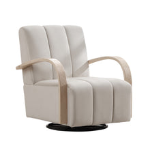 Load image into Gallery viewer, 360° Swivel Accent Chair With Armrests