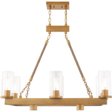 Load image into Gallery viewer, 30" Eight Light Dimmable Chandelier With Shades - Gold