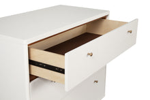 Load image into Gallery viewer, Solid Wood Three Drawer Chest - Brown / White
