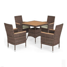 Load image into Gallery viewer, 5 Piece Patio Dining Set With Table