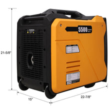 Load image into Gallery viewer, Super Quiet Inverter Generator 5.5Kw Portable Electric & Remote Start Aluminum, 224Cc 4 Stroke