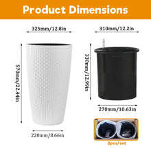 Load image into Gallery viewer, Tall Planters Set With Water Level Monitor And Auto Watering