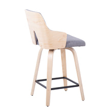Load image into Gallery viewer, Stella - Contemporary Fixed Height Counter Stool With Swivel Square Footrest (Set of 2)