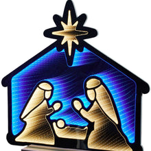 Load image into Gallery viewer, Christmas Tabletop Sign With LED - Blue / White