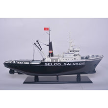 Load image into Gallery viewer, Hand Painted Model Boat (627521) - Black / White