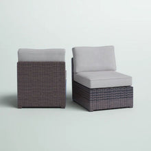 Load image into Gallery viewer, Armless Patio Chair With Cushions