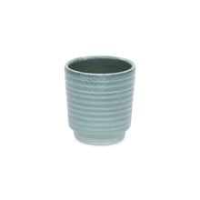 Load image into Gallery viewer, Striped Round Pot Planter (487471) - Green