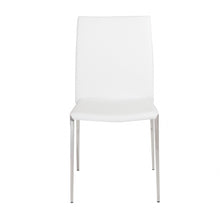 Load image into Gallery viewer, Upholstered Faux Leather Dining Side Chair (Set of 2) - White