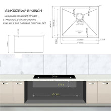 Load image into Gallery viewer, Laundry Workstation Undermount Utility Sink, Deep Single Bowl