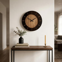 Load image into Gallery viewer, Silent Analog Round Wall Clock (691650) - Brown