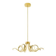 Load image into Gallery viewer, Six Light Metal LED Dimmable Smart Enabled Chandelier - Gold