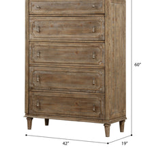 Load image into Gallery viewer, 5 Drawer Chest With Construction - Taupe