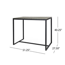 Load image into Gallery viewer, Ernesto - Outdoor Industrial Acacia Wood Bar Table