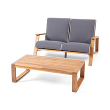 Load image into Gallery viewer, Paloma - Contemporary Loveseat And Coffee Table Set With Weather Resistant Cushions