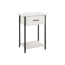 Load image into Gallery viewer, Contemporary 2 Tier Accent Table With Storage Drawer