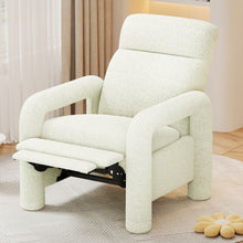 Load image into Gallery viewer, Push Back Recliner Armchair Upholstered Recliner Chair Single Sofa With Adjustable Backrest