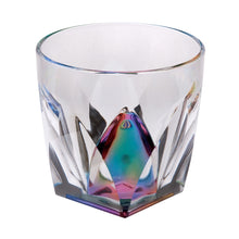 Load image into Gallery viewer, Leading Ware Rainbow Diamond Acrylic Glasses Drinking (Set of 4) Dof 9Oz Bpa Free Plastic Cocktail Glasses - Clear