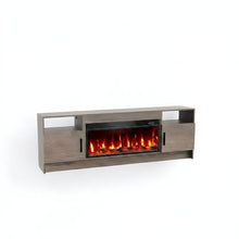 Load image into Gallery viewer, Fireplace TV Stand With Fireplace (734205) - Black