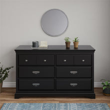 Load image into Gallery viewer, Bristol - 6 Drawer Dresser - Black