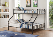 Load image into Gallery viewer, Caius - Twin Long Queen Bunk Bed - Gun