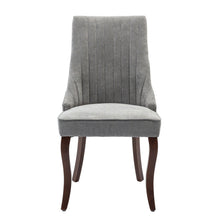 Load image into Gallery viewer, Tufted Solid Wood Dining Side Chairs (Set of 2) - Gray / Brown