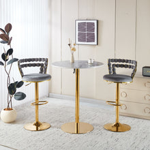 Load image into Gallery viewer, Modern Bar Chair With Iron Tube Legs, Soft Cushions And Comfortable Backrest (Set of 2)
