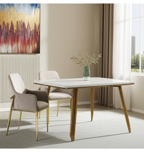 Load image into Gallery viewer, Velvet Wood Metal Dining Side Chairs (Set of 2) - Gray