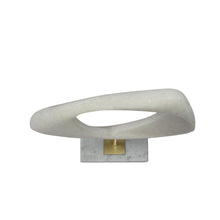 Load image into Gallery viewer, Marble Tabletop Sculpture (574065) - White / Gold