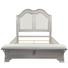 Load image into Gallery viewer, Elegant Bed With Built In Footboard Bench, USB