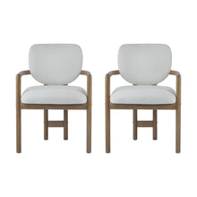 Load image into Gallery viewer, Upholstered Arm Dining Chairs (Set of 2)