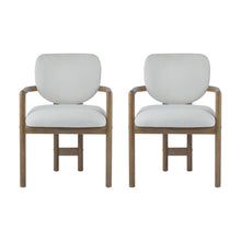 Load image into Gallery viewer, Upholstered Arm Dining Chairs (Set of 2)